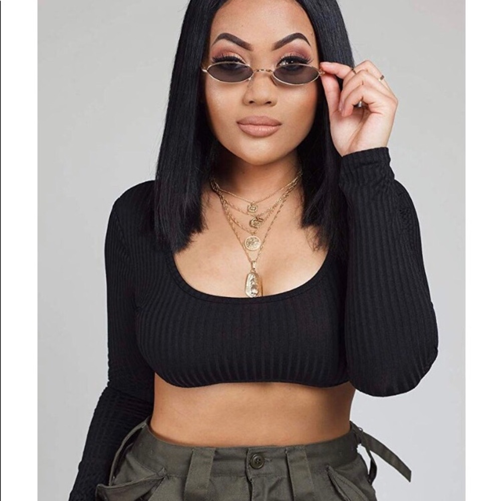 Vintage Oval Small Metal Frame Sunglass For Women - Picture 5 of 7